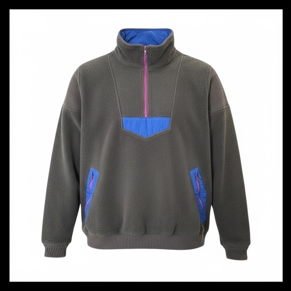 Forrester’s Other - Forrester’s Vintage 90’s Fleece 1/4 Zip Pullover Made in USA 🇺🇸 Dark Gray XL